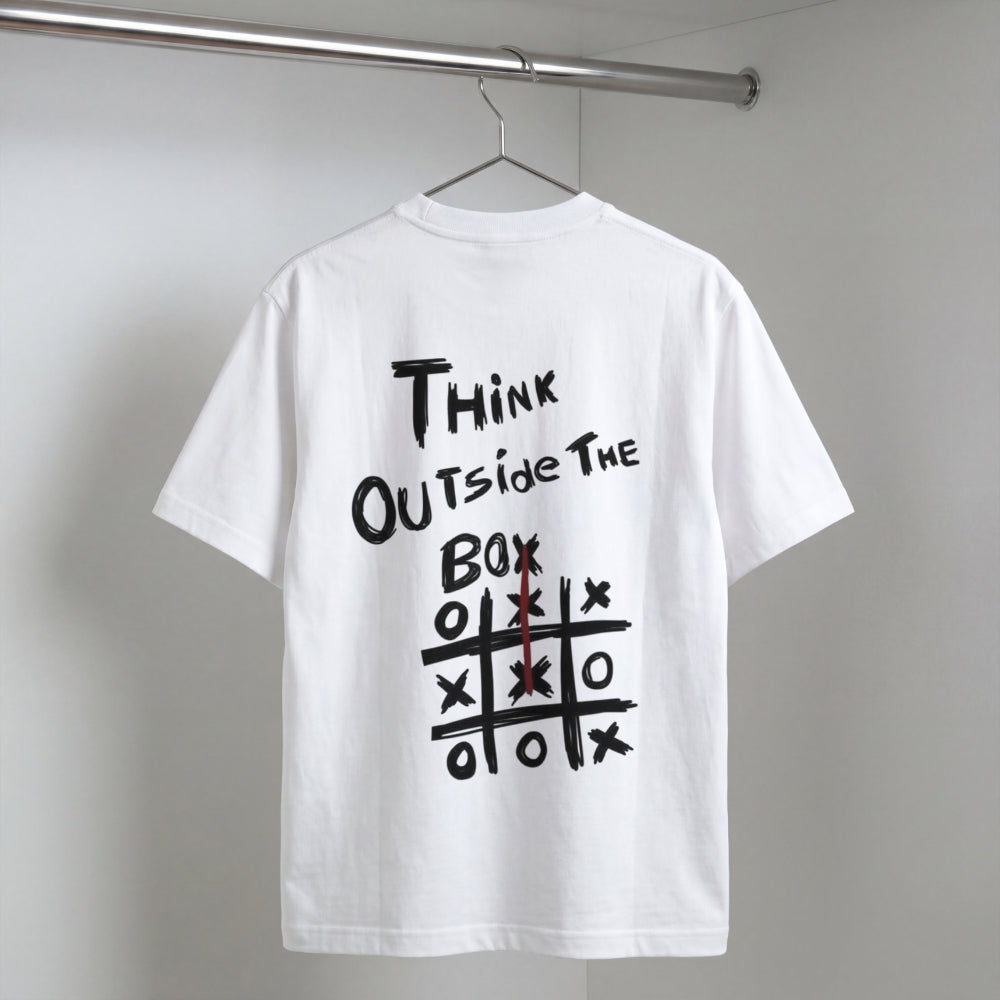 Think Outside The Box Oversized Graphic T-Shirt