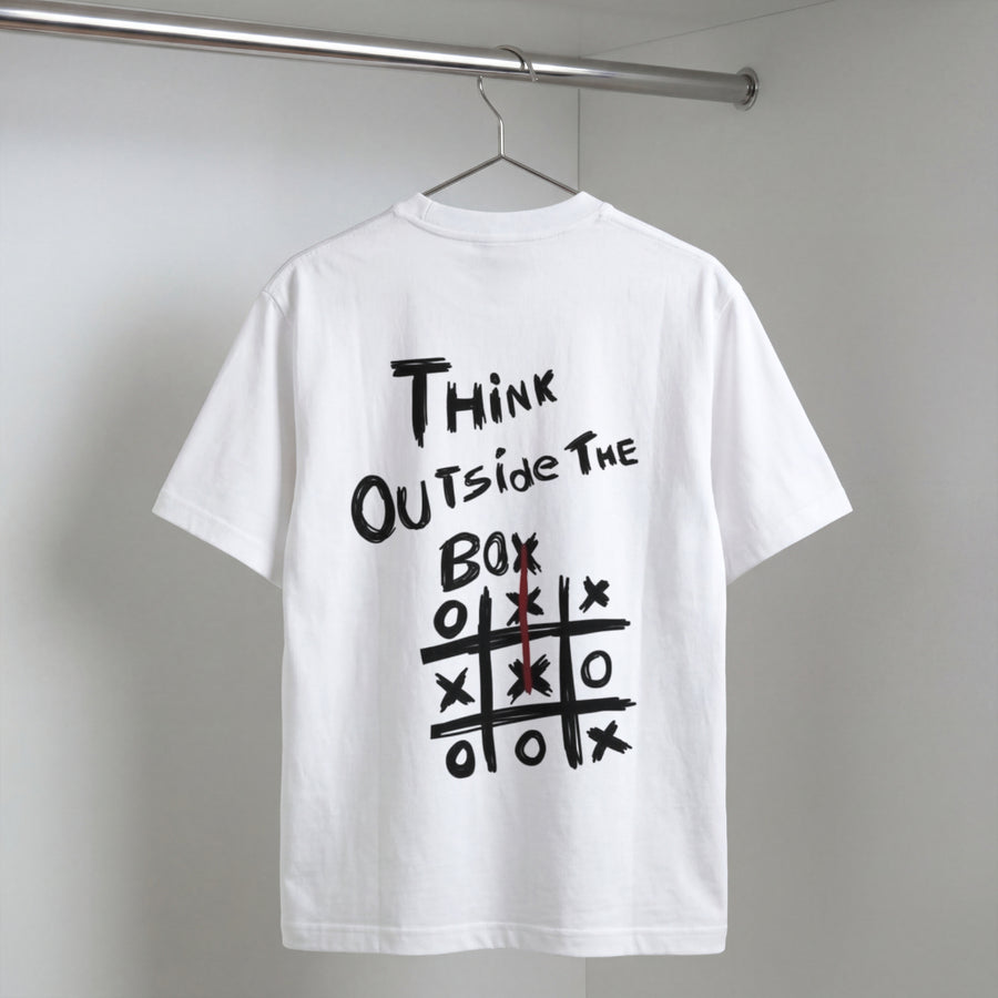 Think Outside The Box Oversized Graphic T-Shirt