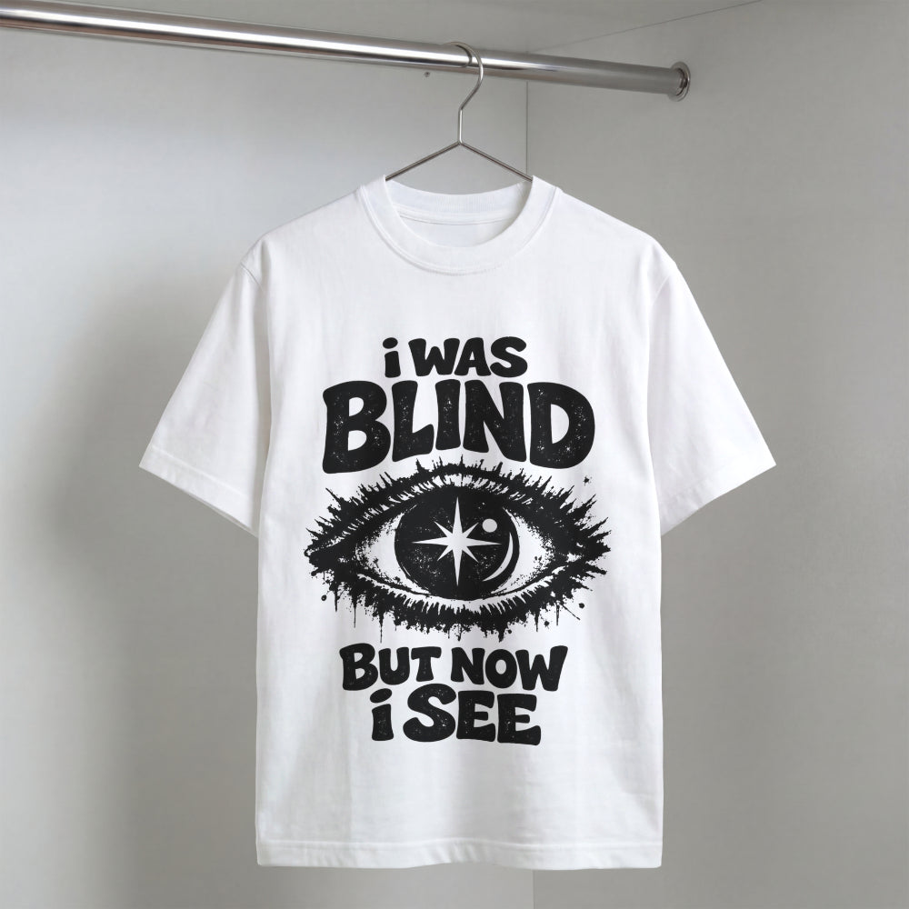 I Was Blind But Now I See Oversized Graphic T-Shirt