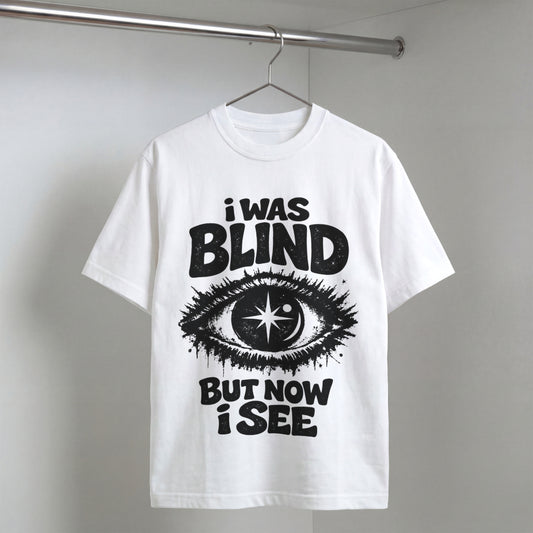 I Was Blind But Now I See Oversized Graphic T-Shirt