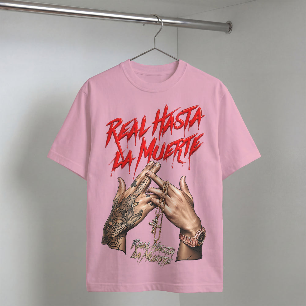 Real Hasta La Muerte Oversized Graphic T-Shirt