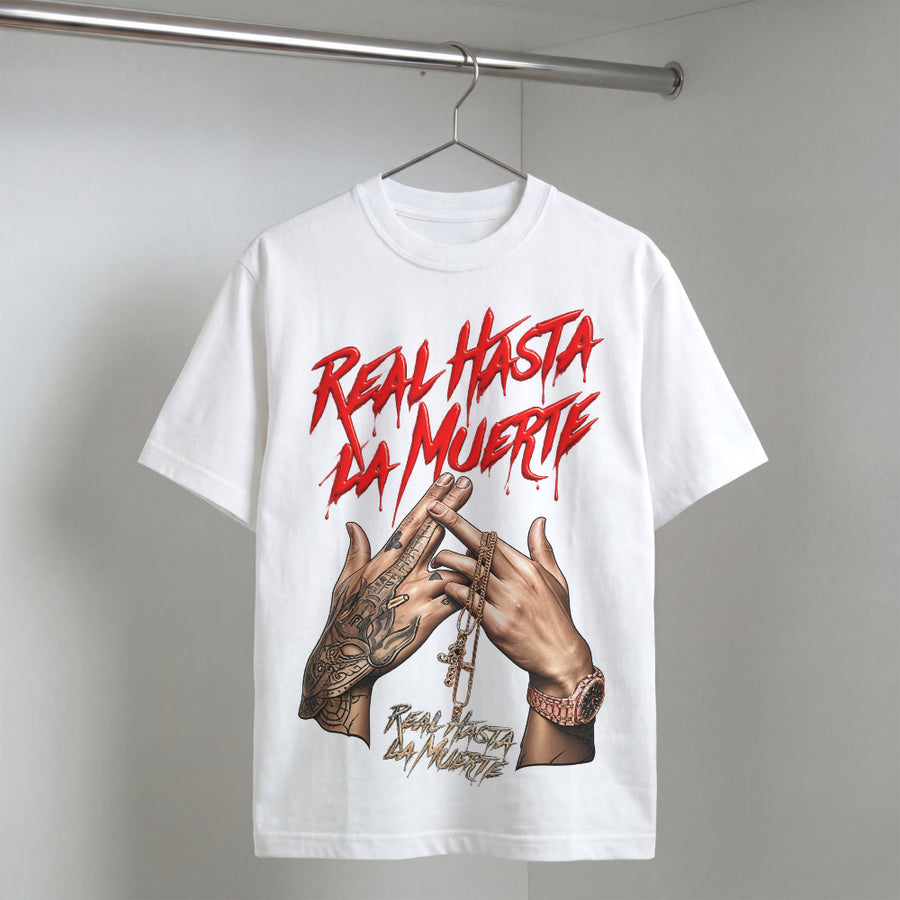 Real Hasta La Muerte Oversized Graphic T-Shirt