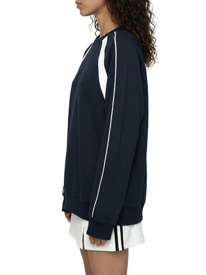 Unisex Color Block Crewneck Sweatshirt